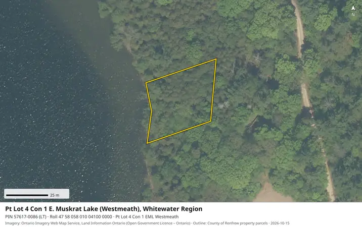 Aerial view for Land in Whitewater Region, Whitewater Region