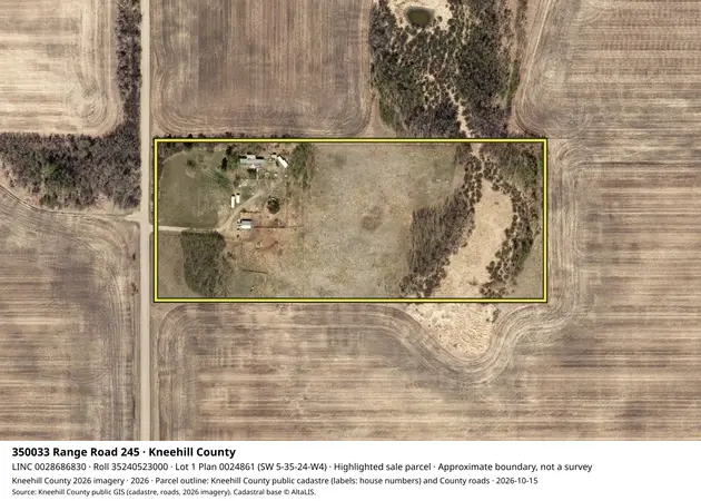 Aerial view for Rural property in Kneehill County, Kneehill County