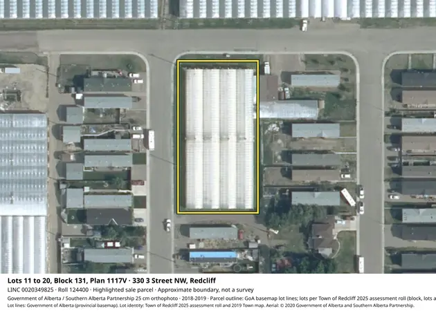 Aerial view for Property in Town of Redcliff, Town of Redcliff