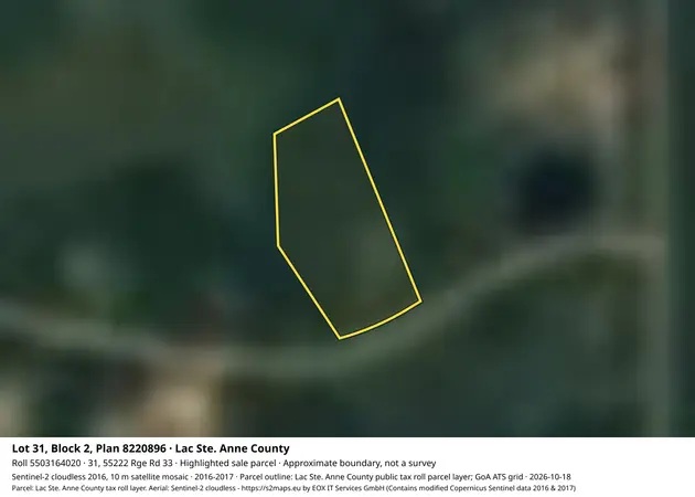 Aerial view for Residential property in Lac Ste. Anne County, Lac Ste. Anne County
