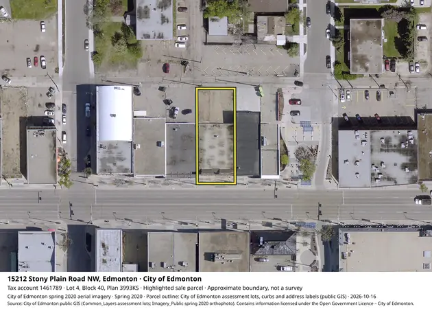 Aerial view for Commercial property in City of Edmonton, City of Edmonton