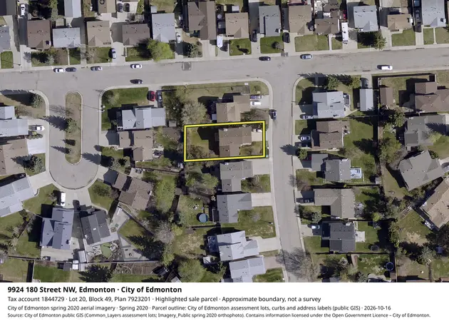 Aerial view for Residential property in City of Edmonton, City of Edmonton