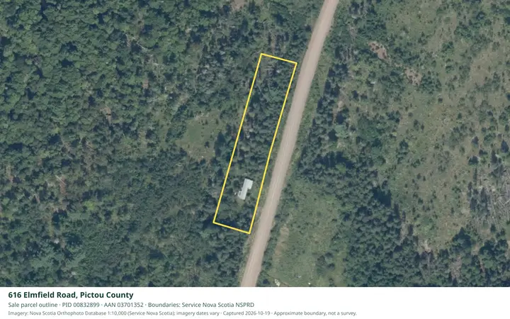 Aerial view for Residential property in Pictou County, Pictou County