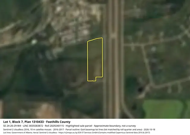 Aerial view for Land in Foothills County, Foothills County