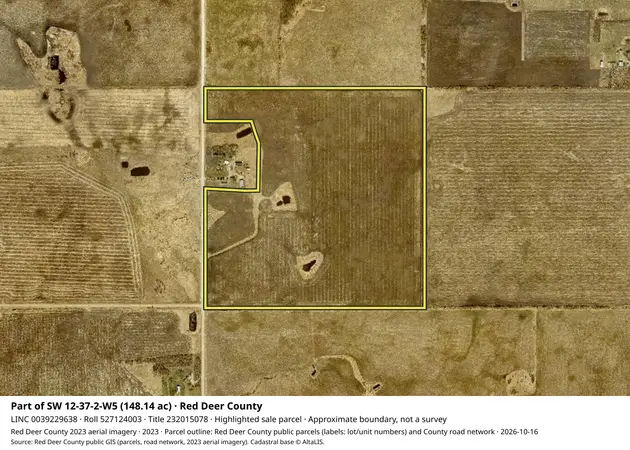 Aerial view for Rural property in Red Deer County, Red Deer County