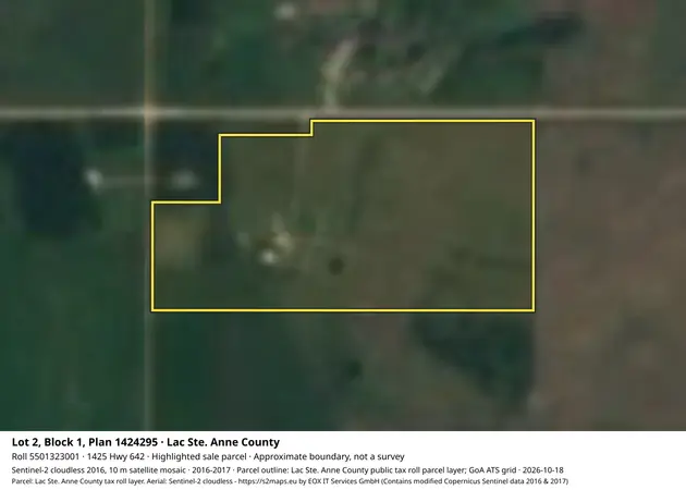 Aerial view for Rural property in Lac Ste. Anne County, Lac Ste. Anne County