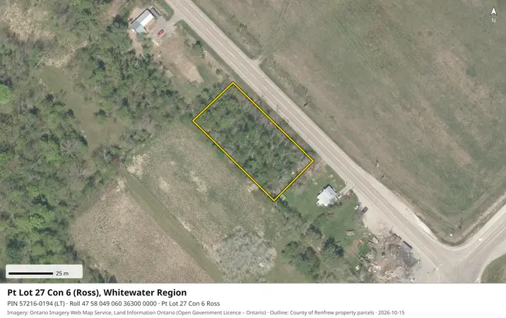 Aerial view for Land in Whitewater Region, Whitewater Region