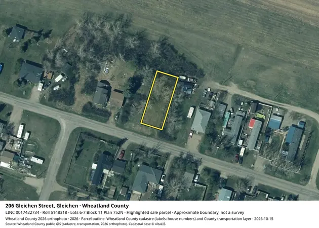 Aerial view for Land in Wheatland County, Wheatland County