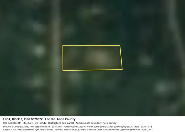 Aerial view for Residential property in Lac Ste. Anne County, Lac Ste. Anne County