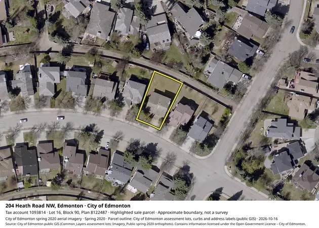 Aerial view for Residential property in City of Edmonton, City of Edmonton