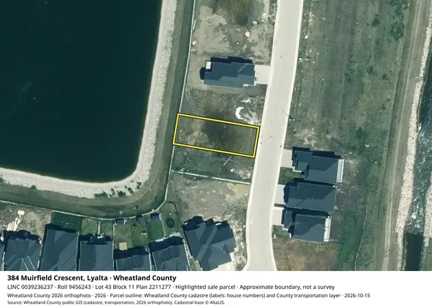 Aerial view for Land in Wheatland County, Wheatland County