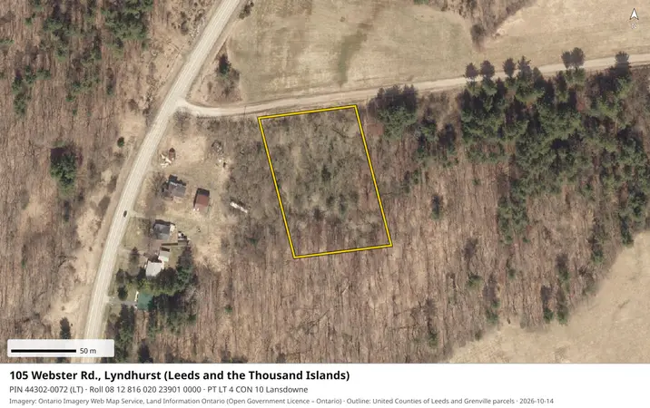 Aerial view for Land in Leeds and the Thousand Islands, Leeds and the Thousand Islands
