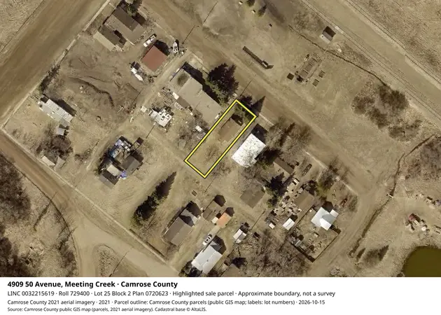 Aerial view for Residential property in Camrose County, Camrose County