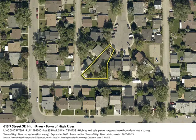 Aerial view for Residential property in Town of High River, Town of High River