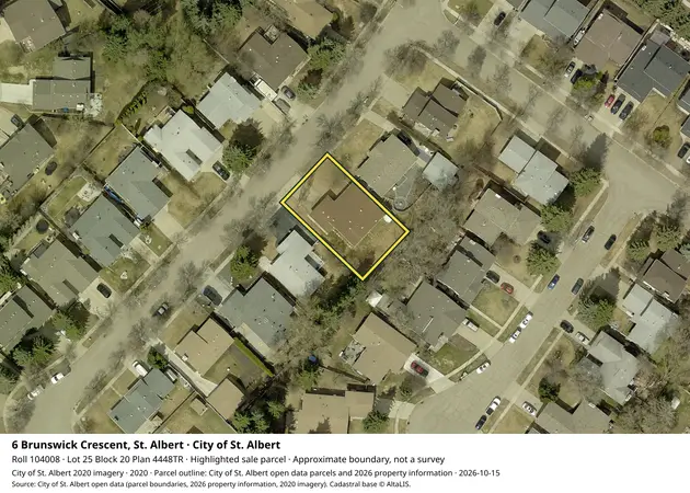 Aerial view for Residential property in City of St. Albert, City of St. Albert