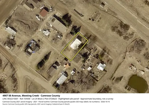 Aerial view for Residential property in Camrose County, Camrose County