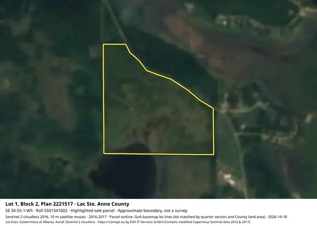 Aerial view for Rural property in Lac Ste. Anne County, Lac Ste. Anne County