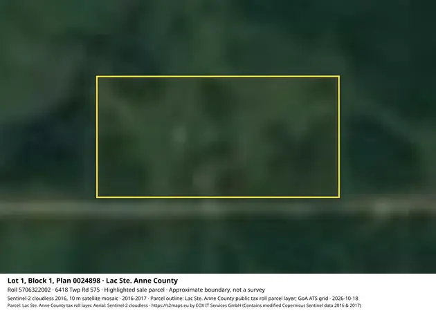 Aerial view for Residential property in Lac Ste. Anne County, Lac Ste. Anne County