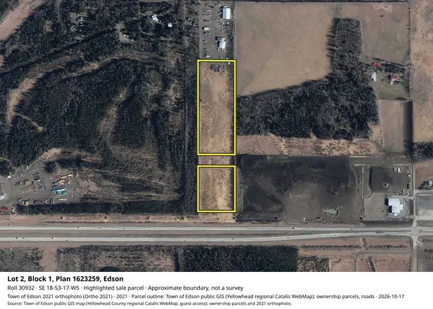 Aerial view for Land in Town of Edson, Town of Edson
