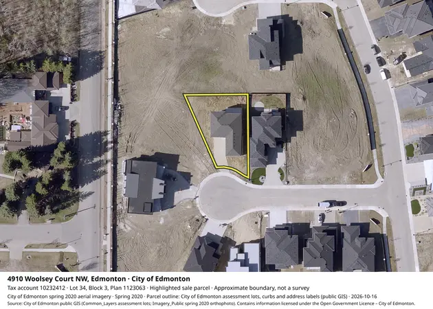 Aerial view for Residential property in City of Edmonton, City of Edmonton