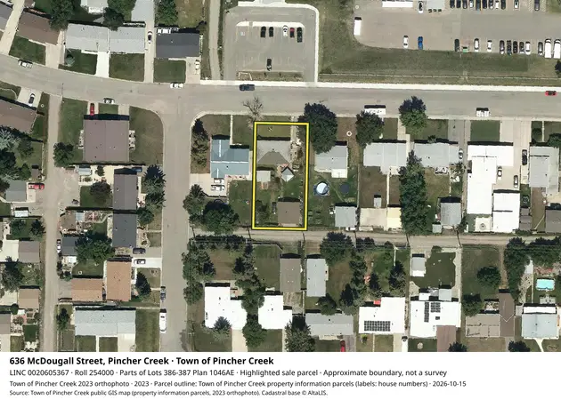 Aerial view for Residential property in Town of Pincher Creek, Town of Pincher Creek