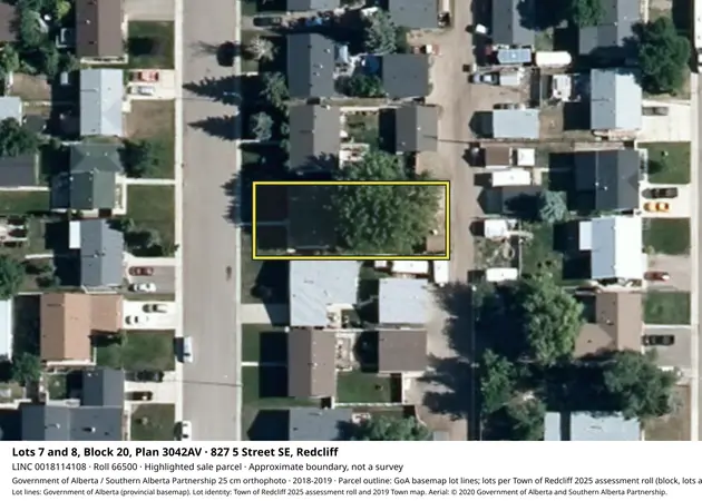 Aerial view for Residential property in Town of Redcliff, Town of Redcliff