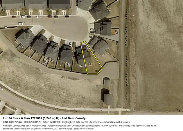 Aerial view for Residential property in Red Deer County, Red Deer County