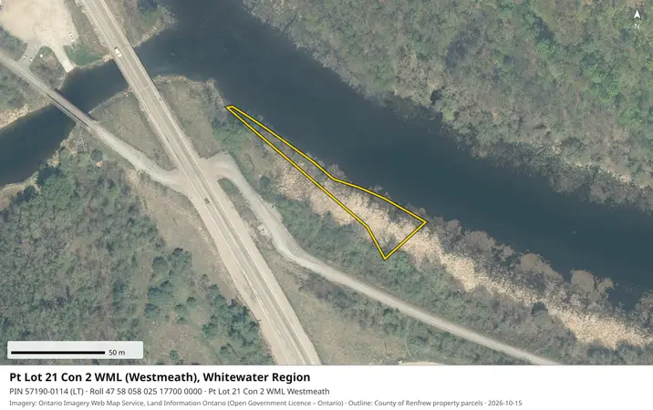 Aerial view for Land in Whitewater Region, Whitewater Region