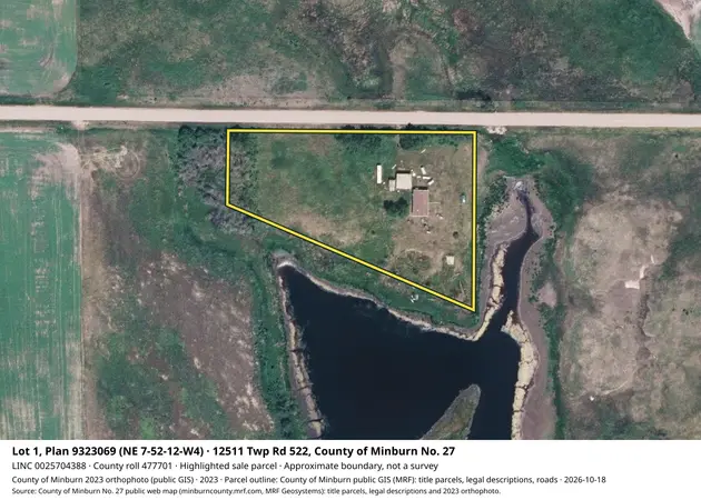 Aerial view for Rural property in County of Minburn No. 27, County of Minburn No. 27