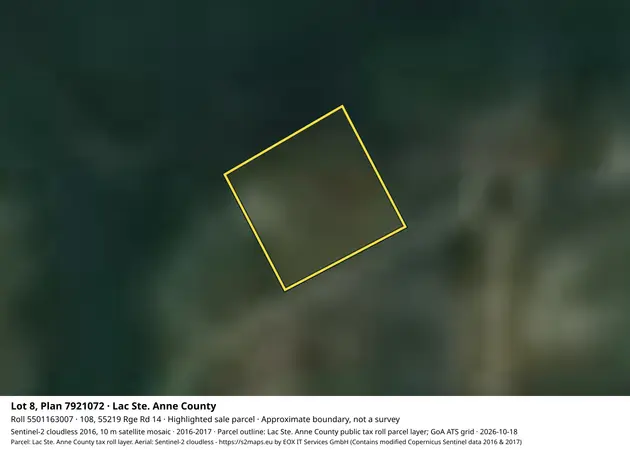 Aerial view for Residential property in Lac Ste. Anne County, Lac Ste. Anne County