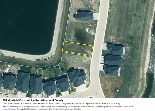 Aerial view for Land in Wheatland County, Wheatland County