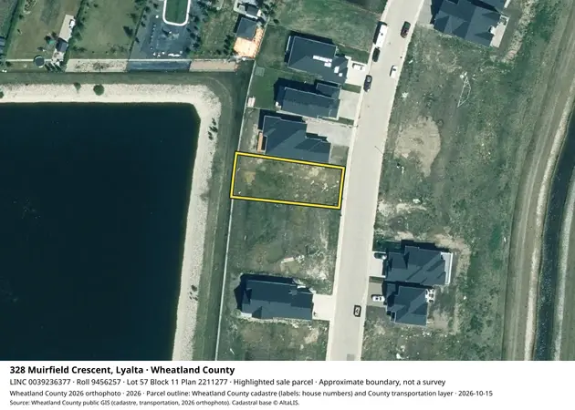 Aerial view for Land in Wheatland County, Wheatland County