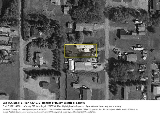Aerial view for Property in Westlock County, Westlock County