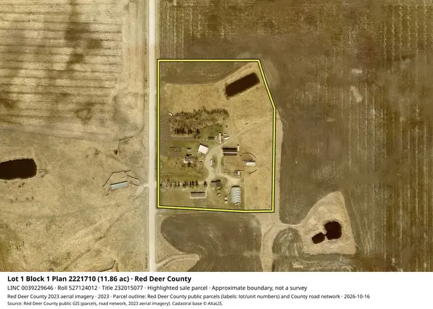 Aerial view for Rural property in Red Deer County, Red Deer County