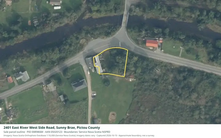 Aerial view for Residential property in Pictou County, Pictou County