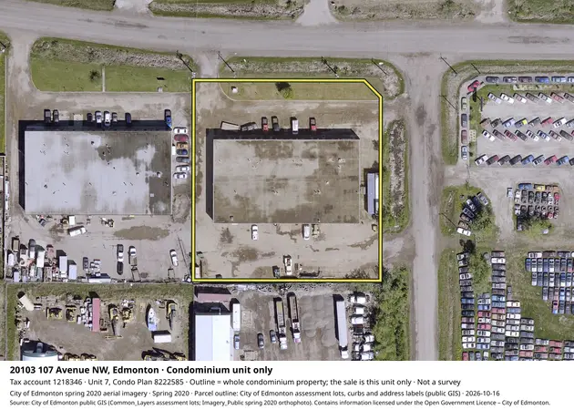 Aerial view for Commercial property in City of Edmonton, City of Edmonton