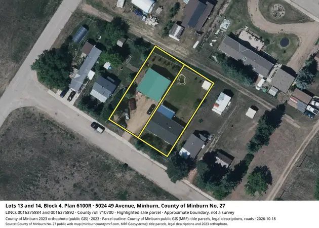Aerial view for Residential property in County of Minburn No. 27, County of Minburn No. 27