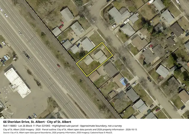 Aerial view for Residential property in City of St. Albert, City of St. Albert
