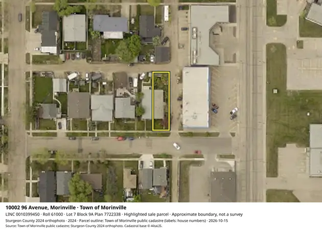 Aerial view for Residential property in Town of Morinville, Town of Morinville
