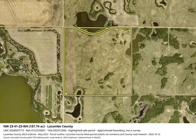 Aerial view for Rural property in Lacombe County, Lacombe County