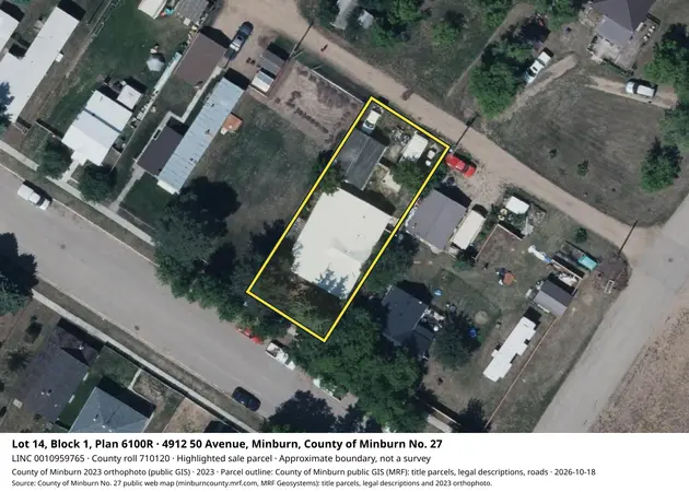Aerial view for Residential property in County of Minburn No. 27, County of Minburn No. 27