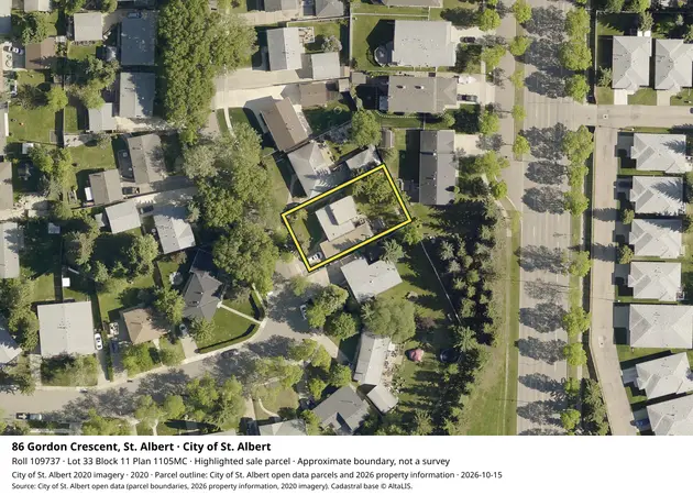 Aerial view for Residential property in City of St. Albert, City of St. Albert