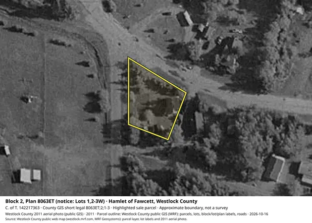 Aerial view for Property in Westlock County, Westlock County